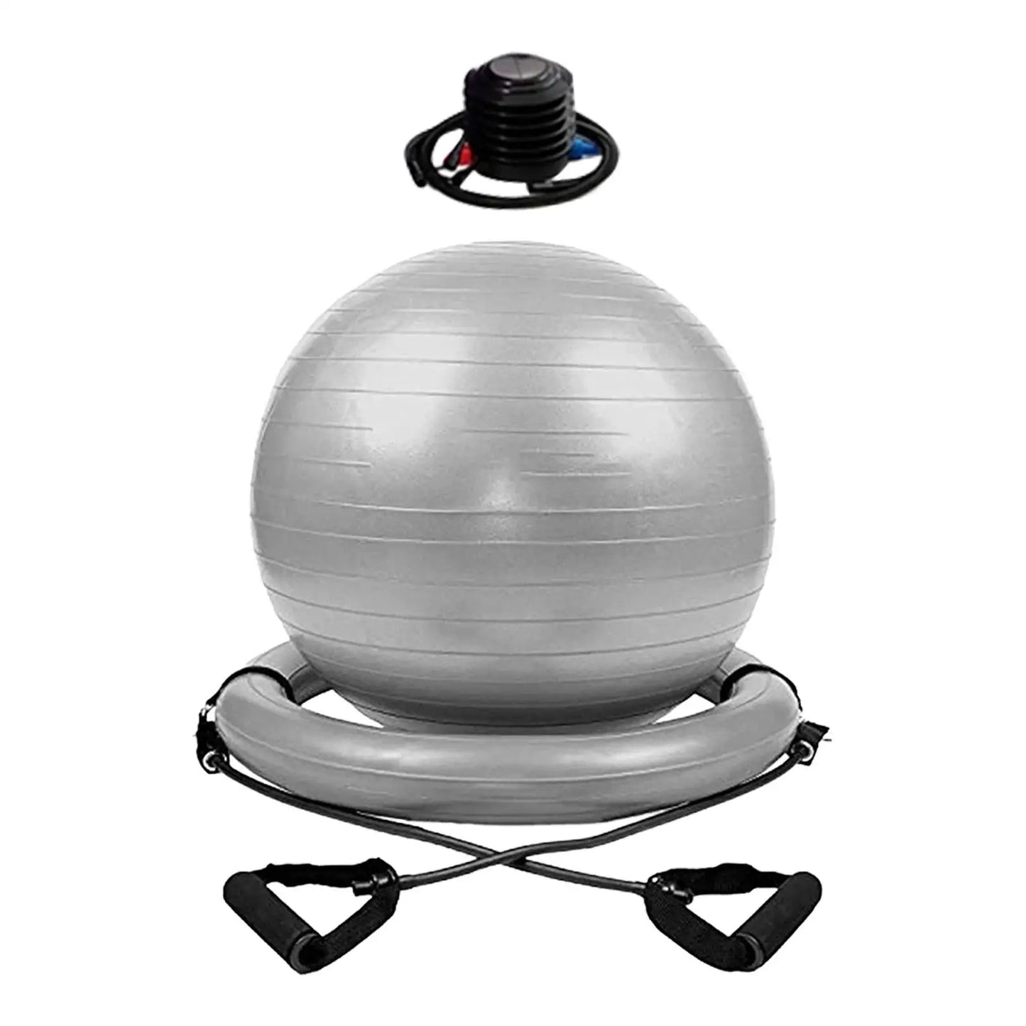 Yoga Ball Chair Kit with Stability Base PVC Accessories With Pump